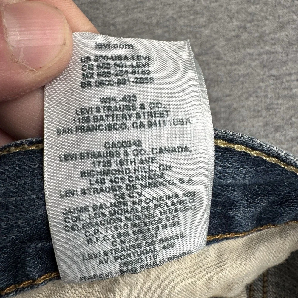 Levis Jeans Mens Sz 38x30 569 Loose Fit Straight Leg Denim Pants Baggy Whiskered